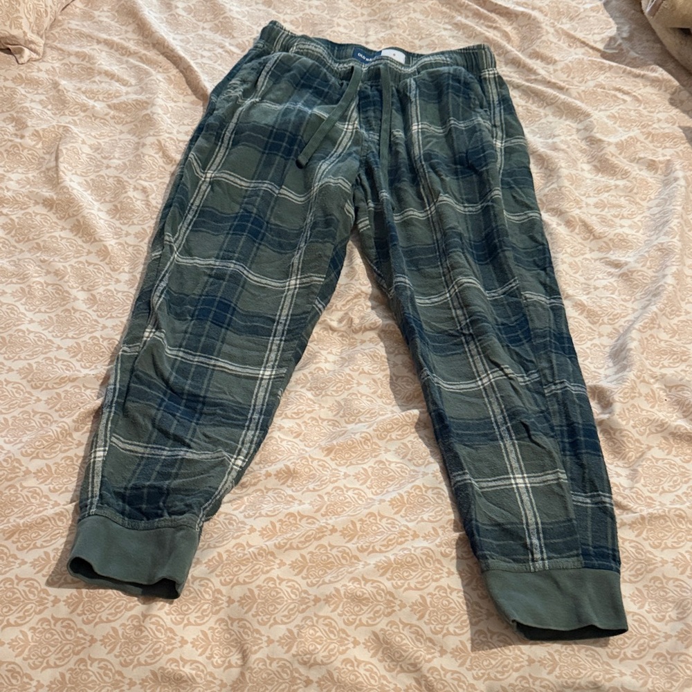 Green Plaid Pajama Pants